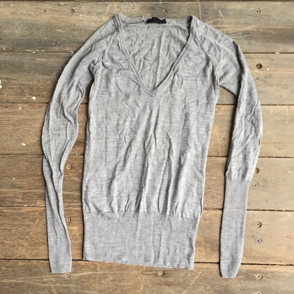 All Saints pure merino wool v neck sweater